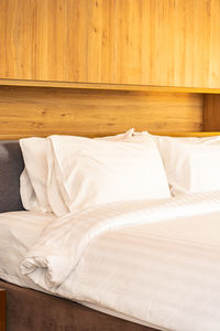 White bed at home