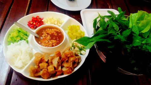 Close-up of food in plate