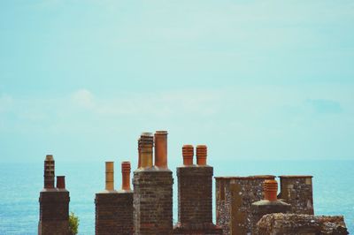 Close-up of buildings against sky