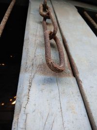 Close-up of rusty metal