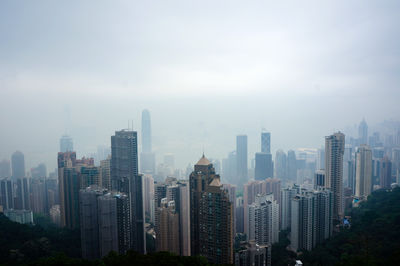 Modern cityscape against sky