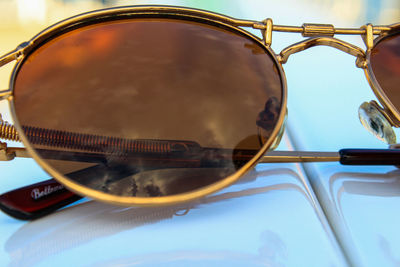 Close-up of sunglasses