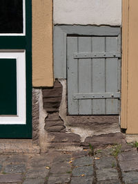 Close-up of closed door