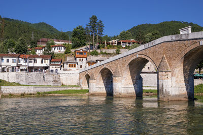 The old stone bridge in konjic, bosnia and herzegovina