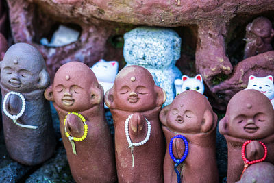 Close-up of buddha statue