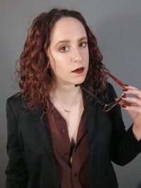 Portrait of beautiful young woman