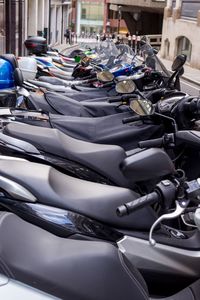 Close-up of motorcycle