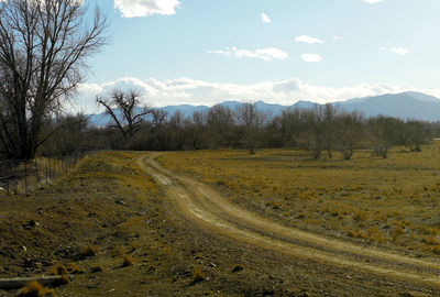 Road passing through landscape