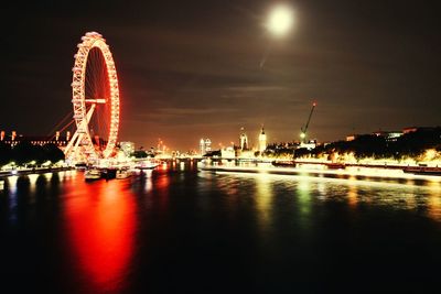 Ferris wheel at night