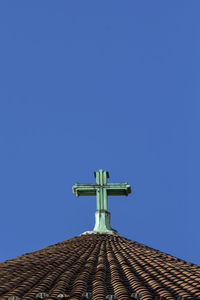 Church roof and cross