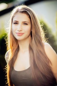 Portrait of a smiling young woman