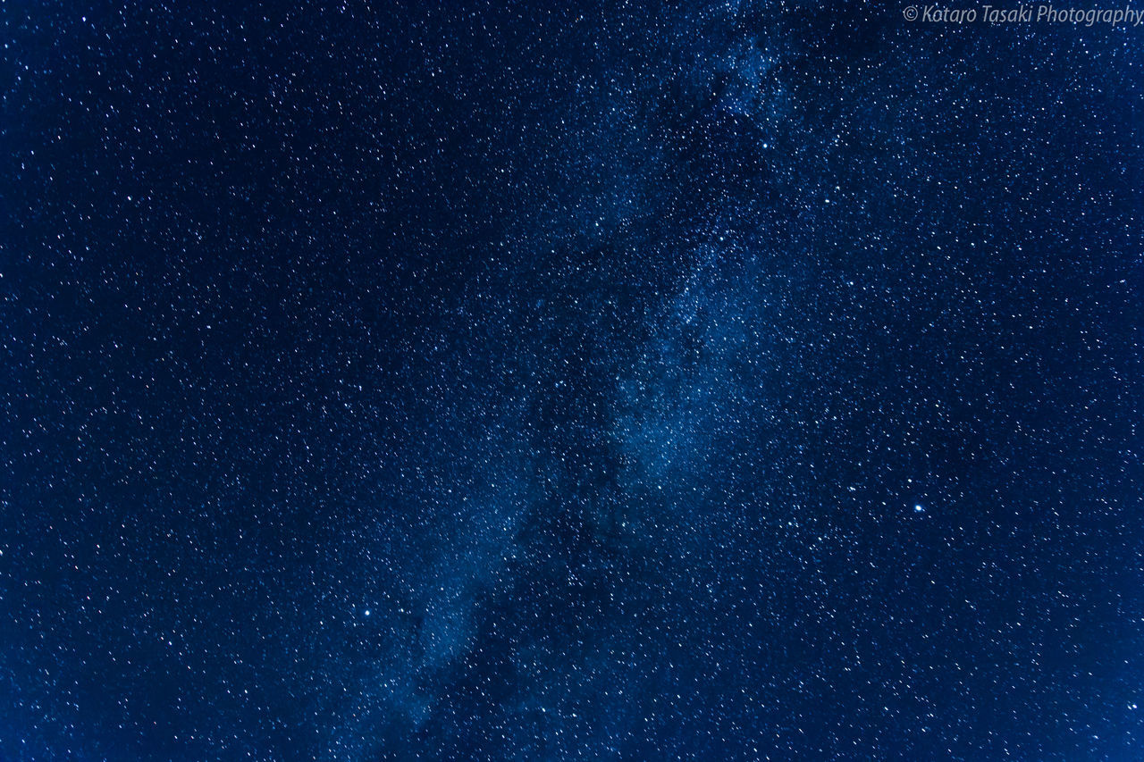 LOW ANGLE VIEW OF STAR FIELD AT NIGHT