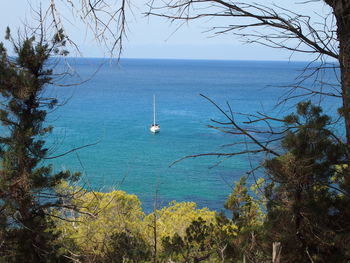 Scenic view of sea against sky