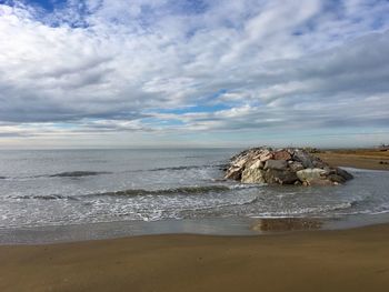 Scenic view of sea against sky