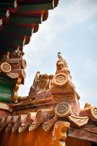 Low angle view of temple