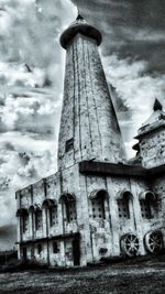 Low angle view of built structure against the sky