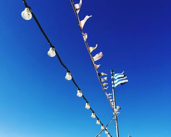 Low angle view of blue sky