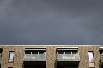 Low angle view of building against sky