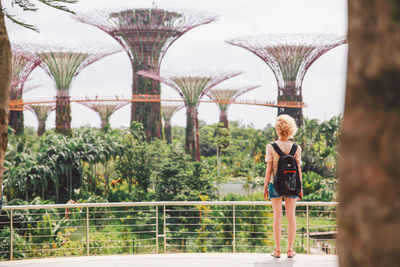 Woman standing in park