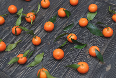 Close-up of orange fruits on table