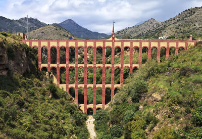 Panoramic shot of bridge against sky