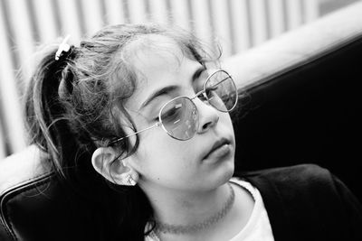 Close-up portrait of a girl