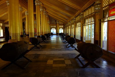 View of chairs in corridor