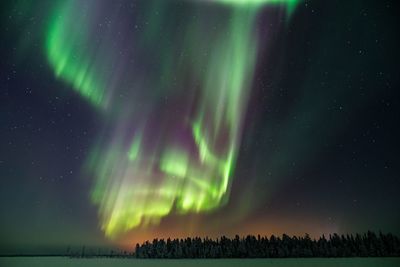 Low angle view of sky at night