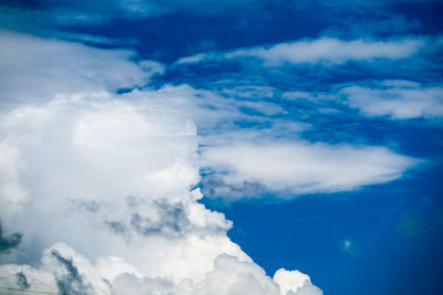 Low angle view of clouds in sky