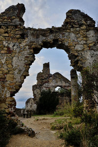 Old ruin of rock formations