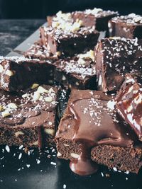 Close-up of chocolate cake