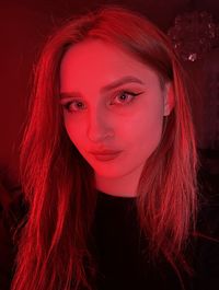 Portrait of beautiful young woman