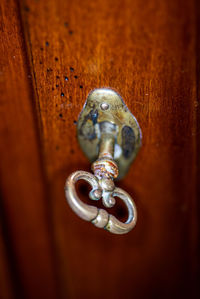 Close-up of door knocker