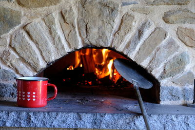 Fire hydrant on wood