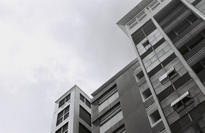 Low angle view of building against sky