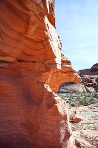 View of rock formations