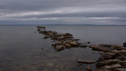 Scenic view of sea against sky