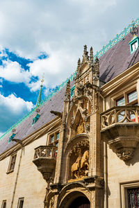 Low angle view of historical building against sky