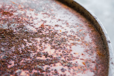 Close-up of rusty metal