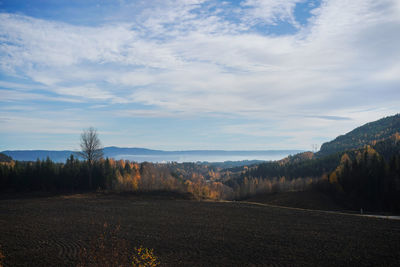 Scenic view of landscape against sky