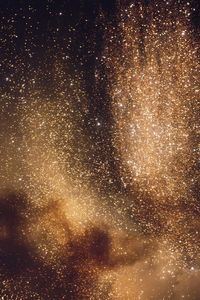 Full frame shot of star field against sky at night