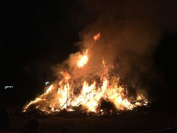 Bonfire at night