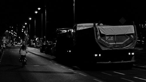 City street at night