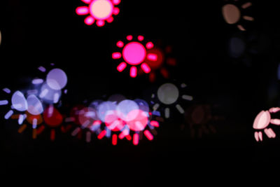 Defocused lights at night