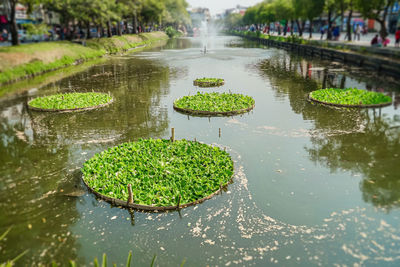 High angle view of water