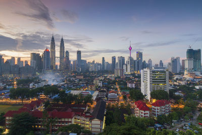 Aerial view of a city