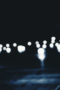 Defocused lights at night