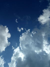Low angle view of clouds in sky