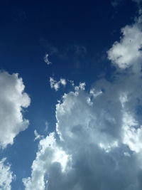 Low angle view of clouds in sky