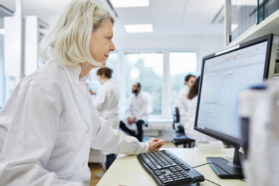 Woman working in laboratory